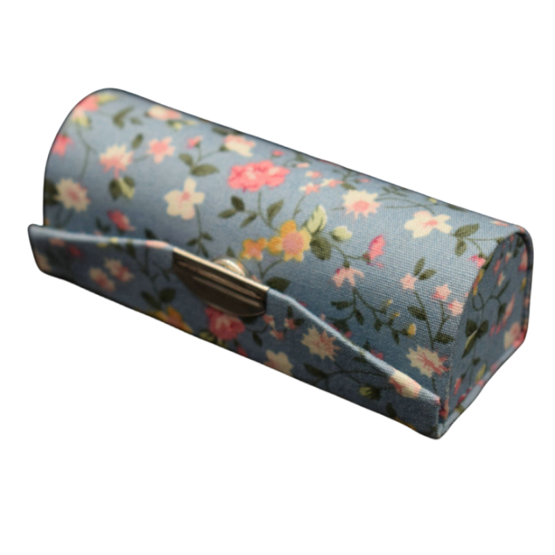 Hộp Đựng Son Môi Thêu Hoa Kèm Gương Soi Tiện Dụng