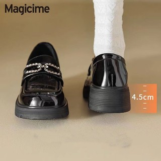Magicime Giày Đơn Mary Jane Giày Da Nhỏ Nữ 2024 Phong Cách Mới Mùa Xuân Phù Hợp Với