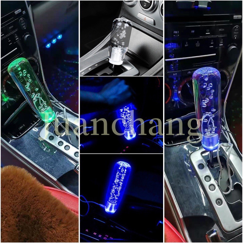 Tay Nắm Cần Gạt Số Có Đèn LED Pha Lê Nhiều Màu 10/15/20/25/30cm