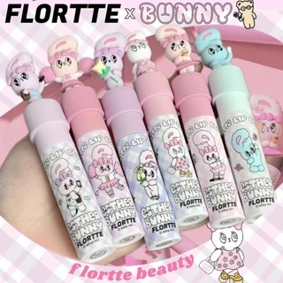 Flortte Natural Pink bunny Lip Cream Strange Meilia Lip Clay Son kem Lip Glaze