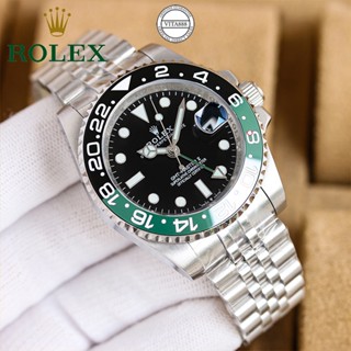 Đồng hồ nam đeo tay nam cổ điển GMT Series thời trang kinh doanh Dây thép không gỉ sang trọng cổ điển Đồng hồ chống nước cơ khí tự động