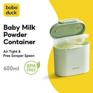 Hộp đựng sữa bột Boboduck đóng kín 400ml/ 600ml tiện lợi dành cho bé
