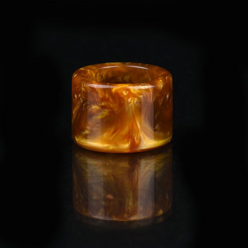 Nhẫn ngón tay cái liễu biển vàng tự nhiên Vòng ngón tay cái san hô đen Vòng ngọc pha lê Thời trang