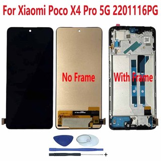 Dành cho xiaomi poco x4 pro 5g 2201116pi 2201116pg lcd màn hình cảm ứng bộ phận thay thế lắp ráp số hóa màn hình cảm ứng