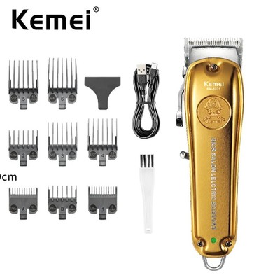 Kemei 8W Mạnh Mẽ Chuyên Nghiệp Cắt Tóc Không Dây Điện Tông Đơ Cắt Tóc Sạc Cửa Hàng Cắt Tóc Máy Cho Nam