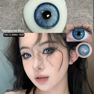 1 Cặp Kính Áp Tròng Màu Xanh Dương Thời Trang