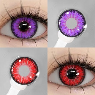 D'ORELLA 1 Cặp Ayy Phụ kiện Anime cho mắt Cosplay Kính áp tròng màu Yealy Ues Halloween Eye Loạt Kính áp tròng tự nhiên mềm mại cho mắt Mỹ phẩm Yearly use 0.00 Degree