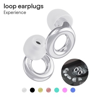 Loop Experience - Nút tai giảm tiếng ồn (-18dB) để tập trung, phụ huynh, du lịch, buổi hòa nhạc & lái xe mô tô - Thiết bị bảo vệ thính giác có độ trung thực cao, có thể tái sử dụng với thiết kế thời trang - 4 kích cỡ