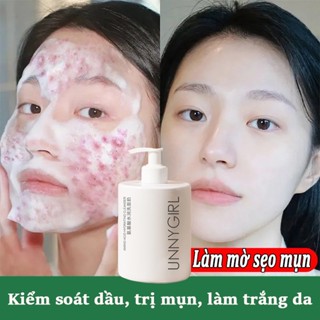 Kiểm soát dầu Axit amin Sữa rửa mặt Trị mụn Dưỡng trắng da mặt 500ml Dưỡng ẩm làm sạch sâuTẩy tế bào chết, phục hồi đa chức năng
