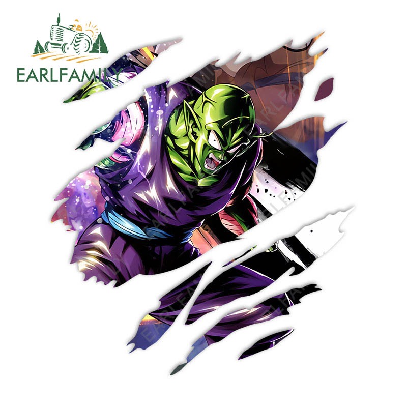 Earlfamily 13cm Dragon Ball Anime Xé Xe Miếng Dán RV Camper Chống Nước Sáng Tạo Decal Graffiti Chống Trầy Xước Bảo Vệ Cửa Ô Tô Thời Trang