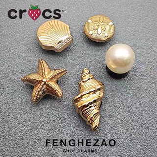  Jibbitz Crocs Lỗ Giày Hoa Crocs Phụ Kiện Giày Hoa Sinh Vật Biển Kim Loại jibbitz Giày Được Trang Trí 2024 Mới 