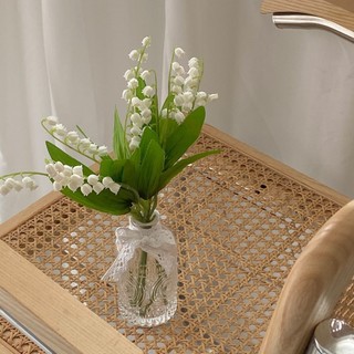 2 đầu hoa nhân tạo hoa lily-of-the-valley hoa ins bó hoa cô dâu bó hoa cô dâu bó hoa bó hoa