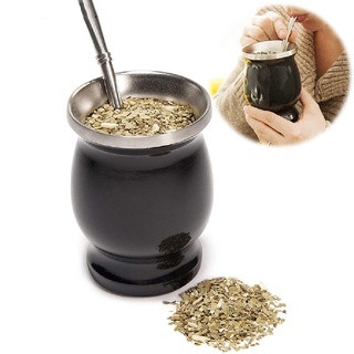 Set cốc uống trà Yerba Mate HENGHOME thép không gỉ hai lớp