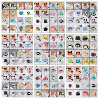 Vỏ silicon bảo vệ hộp sạc tai nghe không dây bluetooth họa tiết hoạt hình Mickey Minnie cho Airpods