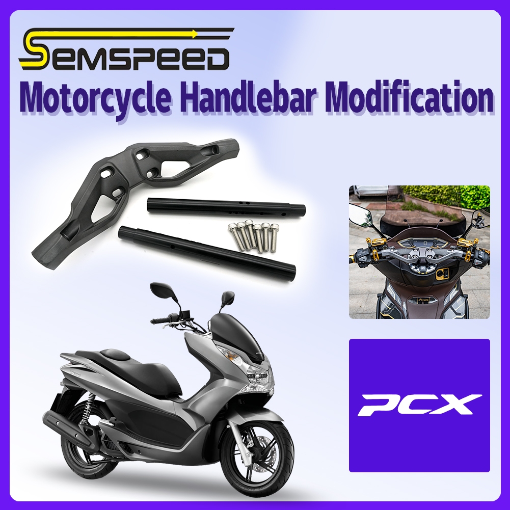 【SEMSPEED】Honda PCX150 PCX160 PCX125 2012-2024 Tay Lái Xe Máy Đua Tay Cầm Thanh Sửa Đổi