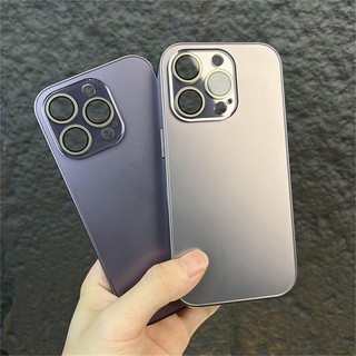 Ốp PC mạ mờ Tương thích cho Iphone 15 14 13 12 11 Pro Max 15Plus Vỏ kính bảo vệ Camera