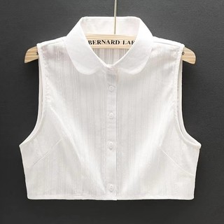 Mới Cổ Áo Sơ Mi Giả Bằng cotton Cổ Tròn Cỡ Nhỏ Thời Trang Cho Nữ Bitsu