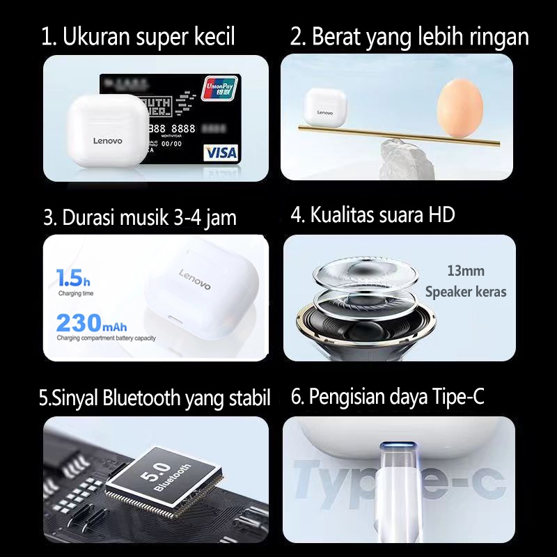 Tai Nghe Bluetooth 5.3 Lenovo LP40 Pro - Mic Khử Tiếng Ồn Âm Thanh HIFI Thiết Kế Nhỏ Gọn Chơi Game & Làm Việc | BigBuy360 - bigbuy360.vn