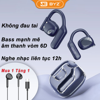 Tai nghe bluetooth không dây không nhét tai BYZ S600 có micro chống Ồn Pin lâu 800mAh