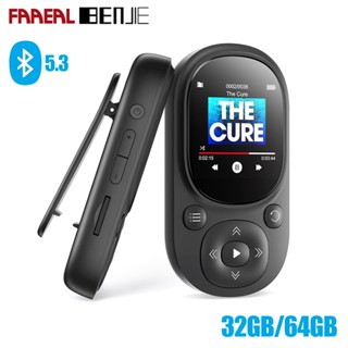 Máy nghe nhạc FAAEAL BENJIE A11 có kẹp 32G / 64G Bluetooth5.3 Máy nghe nhạc HiFi MP3 Lossless Hỗ trợ thẻ SD Máy đếm bước chân Ghi sách điện tử Máy nghe nhạc thể thao di động