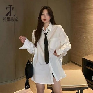 Zhelihangfei áo jk đồng phục áo sơ mi váy xếp ly áo sơ mi nữ