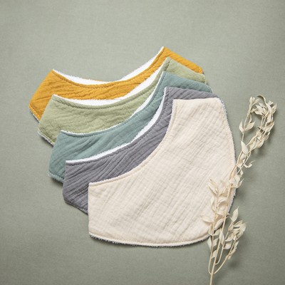 Cho Bé Ăn Yếm ợ Khăn Vải In Mềm Mại Nguyên Chất Cotton Thấm Hút Nước Bọt Khăn Thoáng Khí