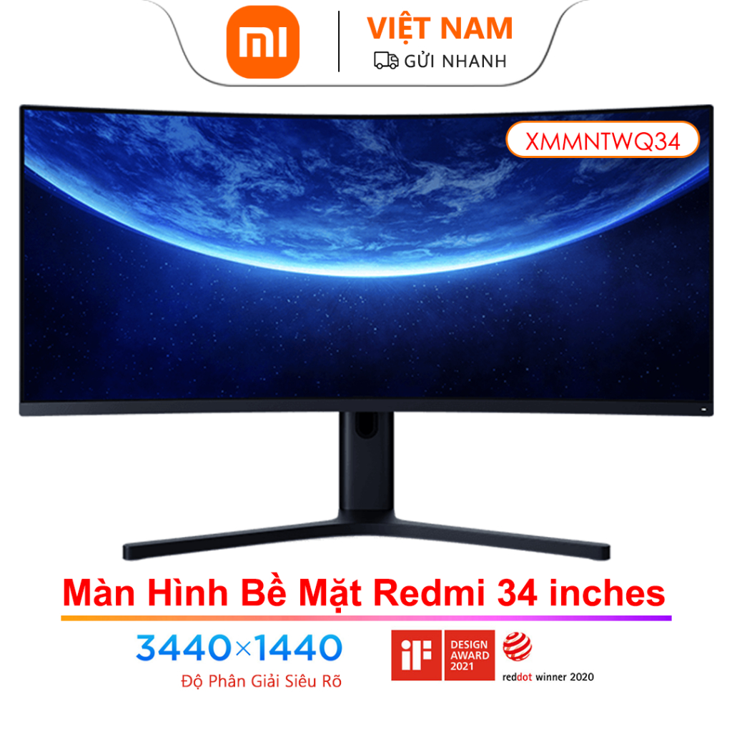 Màn Hình Bề Mặt Máy Tính Xiaomi Youin Redmi 34 inches XMMNTWQ34 144Hz 3440x1440 Ánh Sáng Xanh Dương Chất Lượng Cao