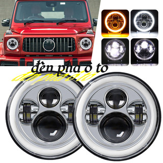Đèn Pha LED Hình Tròn 7 Inch Chuyên Dụng Cho Jeep hao Harley đèn pha ô tô Hayisvn