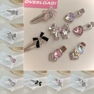 🍯icecandy Kẹp Tóc Mỏ Vịt Đính Đá Phong Cách Hàn Quốc