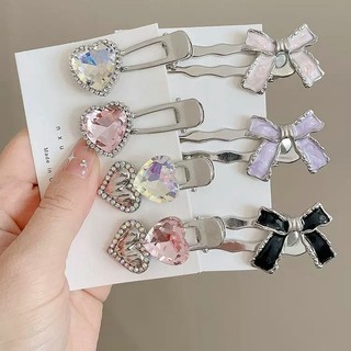 🍯icecandy Kẹp Tóc Mỏ Vịt Đính Đá Phong Cách Hàn Quốc