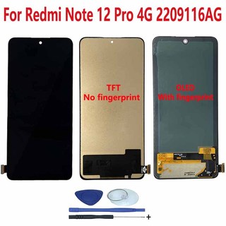 Dành cho redmi note 12 pro 4g ‎2209116ag màn hình lcd hiển thị bộ số hóa màn hình cảm ứng