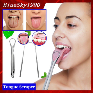 2 Cái Dụng Cụ Vệ Sinh Lưỡi Răng Chuyên Nghiệp Bằng Thép Không Gỉ Chất Lượng Cao