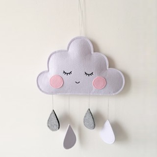 Phong Cách Bắc Âu Trẻ Em Lều Treo Trang Trí Mây Mưa Mặt Dây Chuyền Cô Gái Trang Trí Phòng Mầm Non Lều Trang Trí Chụp Ảnh Chống Đỡ