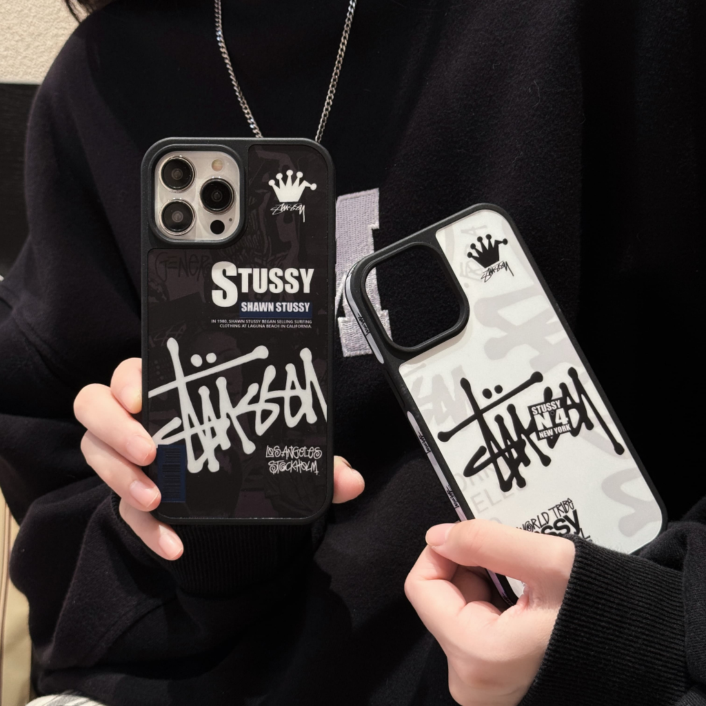 Ốp điện thoại Graffiti Stussy cho iphone 15 Pro Max 14 Pro Max i14 13 Pro Max i13 13pro 12 Pro Max V