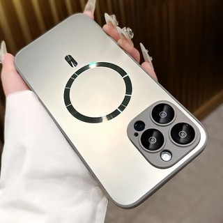 Kính Bảo Vệ Camera Từ Tính Sang Trọng Tương Thích Cho Iphone 15 Pro Max 14 13 12 11 Pro Max 15Plus Matte Cover