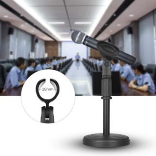 Giá đỡ micro để bàn có thể điều chỉnh Giá đỡ micro có kẹp Max. Chiều cao 345mm cho các cuộc họp Bài giảng Podcast Đen