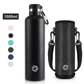 FJbottle Bình Giữ Nhiệt 1000ml/750ml Tumbler bình nước giữ nhiệt Kèm Túi Thép Không Gỉ Kèm Khóa leo núi Bình Nước Thể Thao