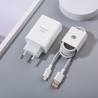  Infinix 45W Sạc Siêu Nhanh Sạc Bộ Chuyển Đổi Nguồn 6A USB C Cáp Cho Tenco Infinix Note 40 30 Pro Zero 30 X Pro Hot 40 30 Pro 