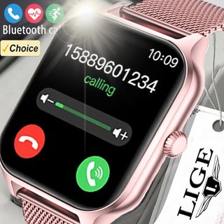 LIGE Mới Đồng Hồ Thông Minh Nữ Màn Hình 1.83 Inch HD Cuộc Gọi Bluetooth Vòng Tay Nam Theo Dõi Sức Khỏe Thể Thao Nữ Chống Thấm Nước Đồng Hồ Thông Minh Smartwatch
