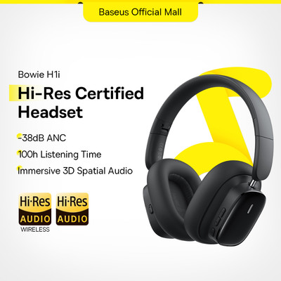 Tai nghe không dây BASEUS bowie H1i Bluetooth 5.3 38db ANC khử tiếng ồn Hi-RES 3D