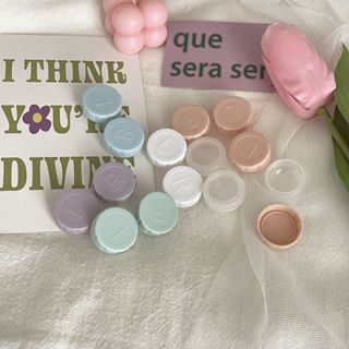 Kính Mỹ Phẩm Hộp Ống Kính Tiếp Xúc Cho Mắt Màu Du Lịch Kính Mắt Phụ Kiện Bộ Giá Đỡ Ống Kính Hộp Đựng