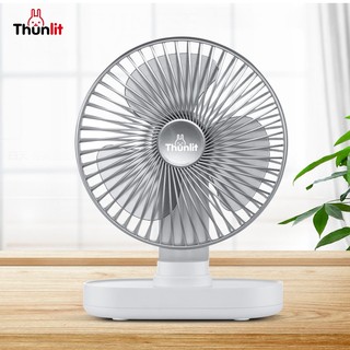 Quạt để bàn điện Thunlit Dao động 6 Inch 5000mAh Quạt để bàn có thể sạc lại Quạt để bàn nhỏ yên tĩnh
