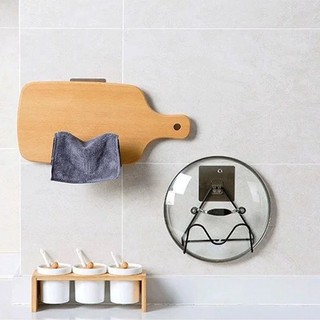 Bảo quản nhà bếp không đục lỗ treo tường nắp nồi giá treo tường giá để bàn cắt giá bếp treo tường giá nắp nồi
