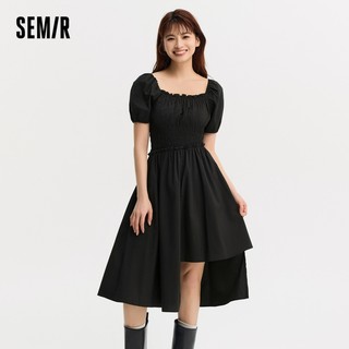 Semir đầm nữ tính khí xếp ly váy nhỏ 2023 phong cách mới mùa hè ôm váy polo đơn giản phong cách thường ngày
