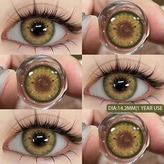 Eyeshare 1 Cặp Ống kính tiếp xúc màu Ống kính mỹ phẩm sử dụng hàng năm