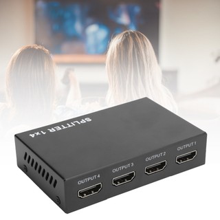 Có thể bán buôn Bộ chia giao diện đa phương tiện độ nét cao 3D 1080P khuếch đại 1 vào 4 phích cắm US 100‑240V Washington057 Hàng giao ngay