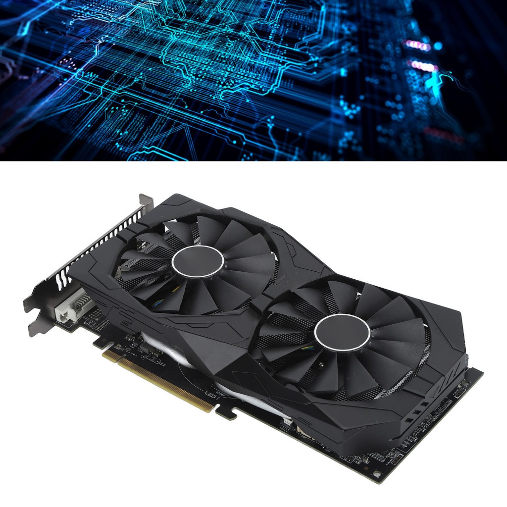 Card đồ họa chuyên nghiệp RX580 8GB GDDR5 256 Bit làm mát hiệu quả kép cho máy tính chơi game