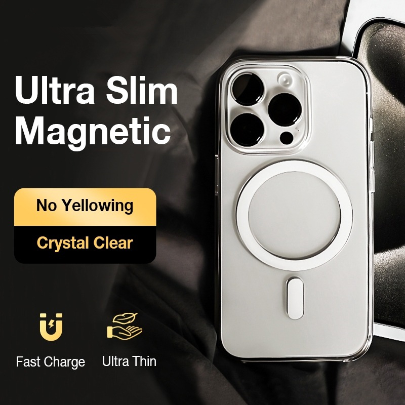 Thương Hiệu Sang Trọng Chất Lượng Từ Sạc Sóng Silicon Ốp Lưng Điện Thoại iPhone 15 14 13 Pro Max Matte Full Cover Chống Sốc Ống Kính Bảo Vệ Chống Vân Tay Vỏ