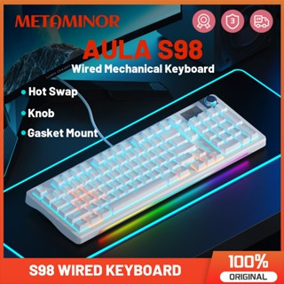 Bàn phím cơ không dây Aula S98 Đệm trao đổi nóng Bàn phím chơi game Bluetooth 3 chế độ cho WIN / MAC