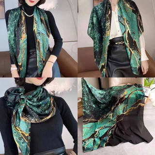 Khăn quàng cổ vuông lớn thời trang Khăn lụa 110cm * 110cm Khăn choàng chống nắng cổ cho nữ